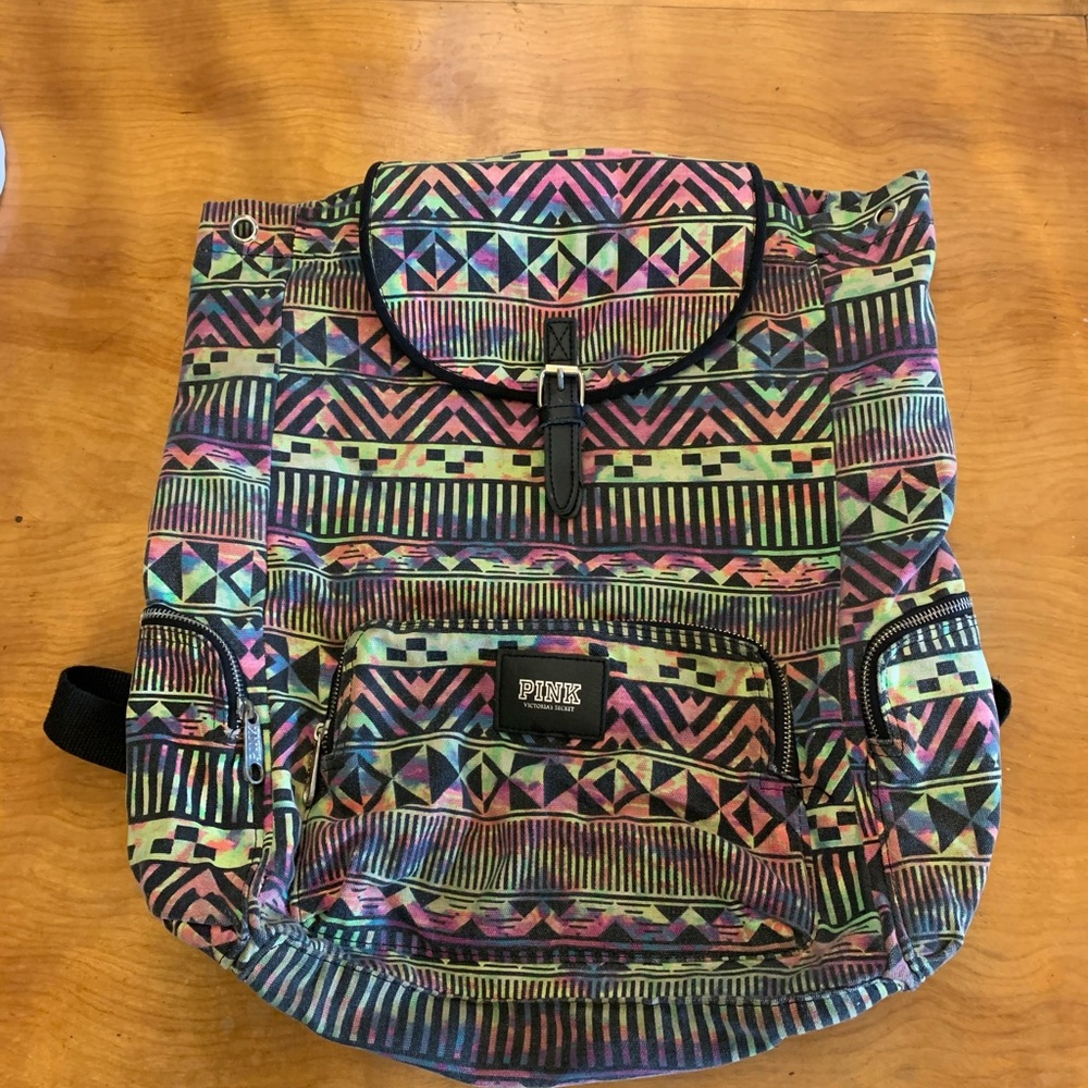 PINK-Canvas Backpack